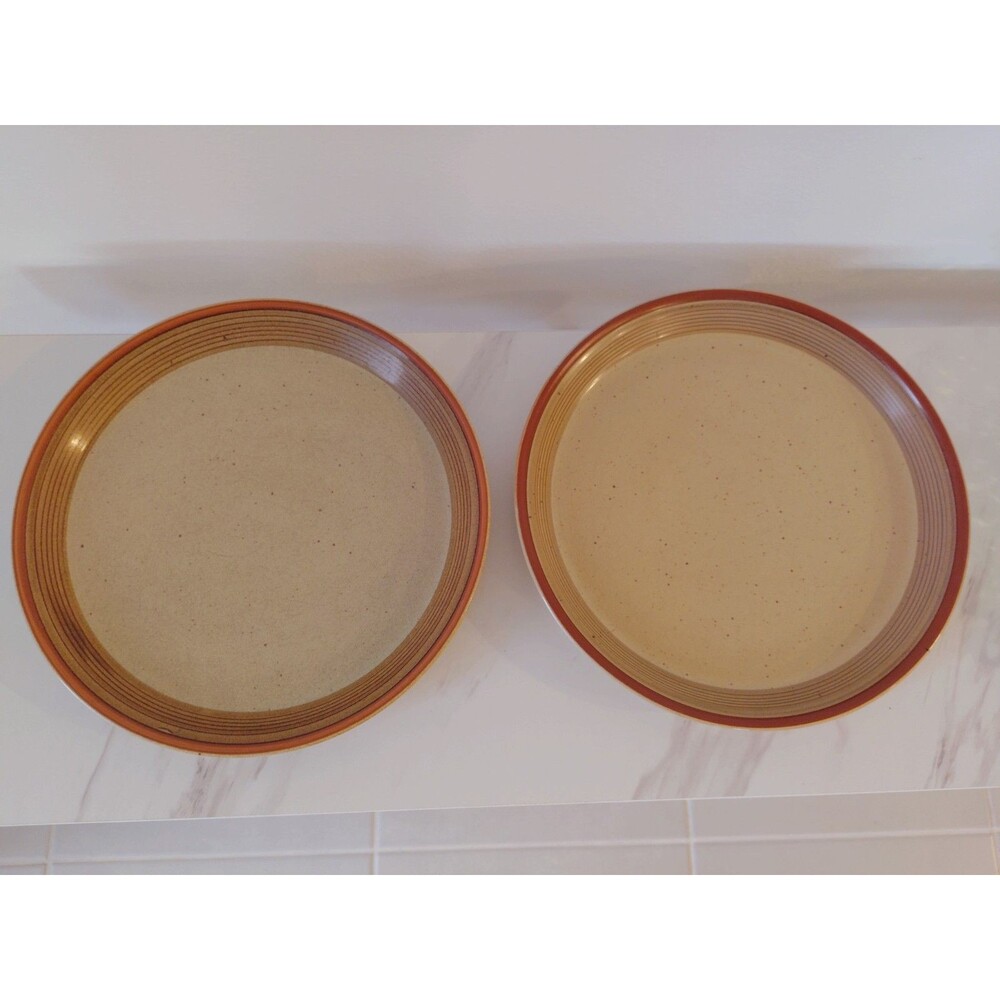 Set Of 2 Mikasa Potters Art PF852 Country Cabin Ben Seibel 8” Salad Plates